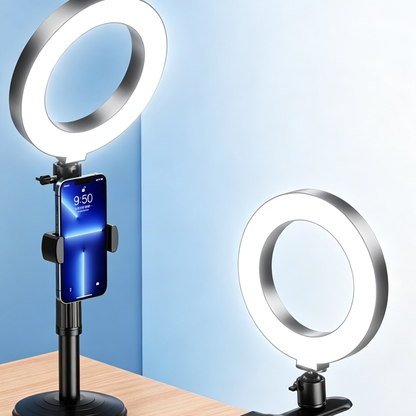 LED Ring Light with Phone Stand