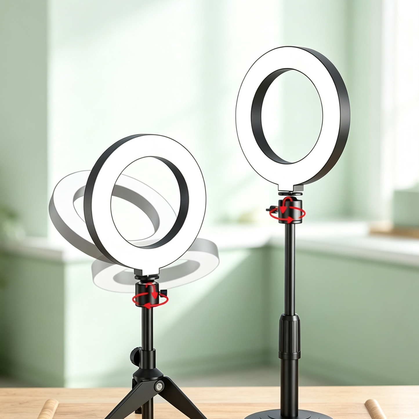 LED Ring Light with Phone Stand