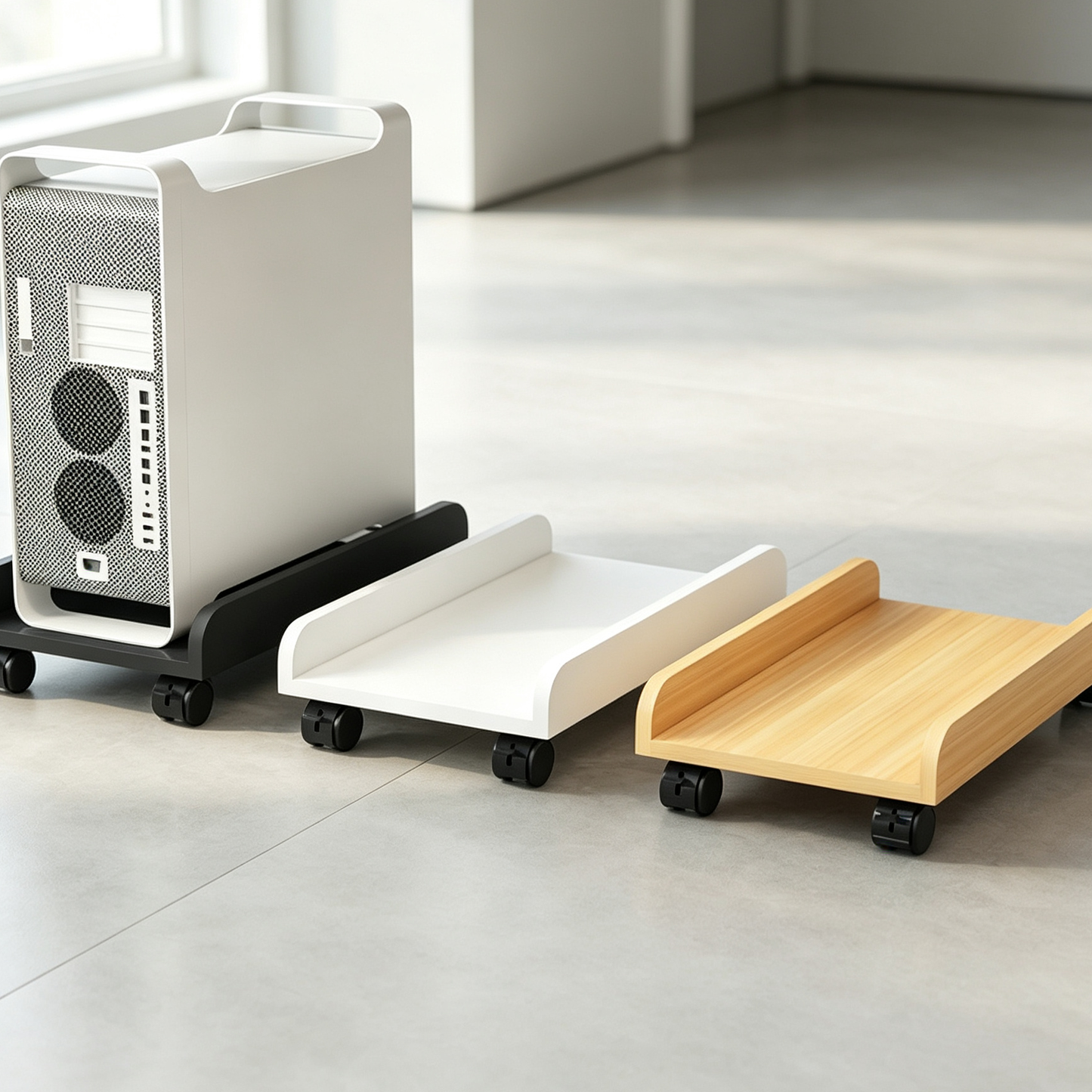 Rolling CPU Computer Stand
