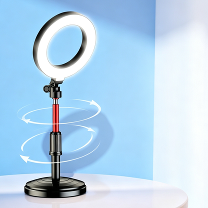 LED Ring Light with Phone Stand
